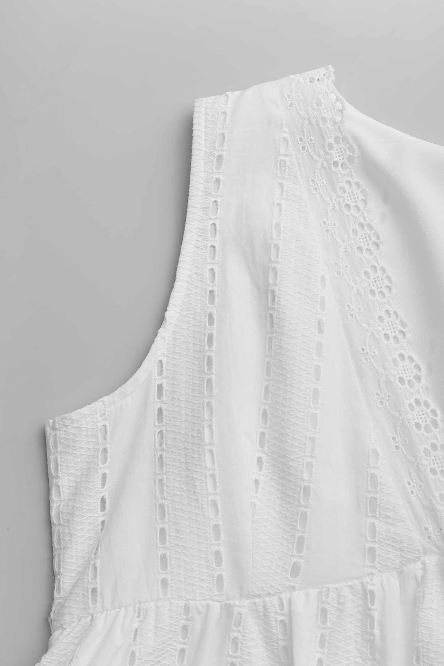 Long Weekend Eyelet Mini Dress White